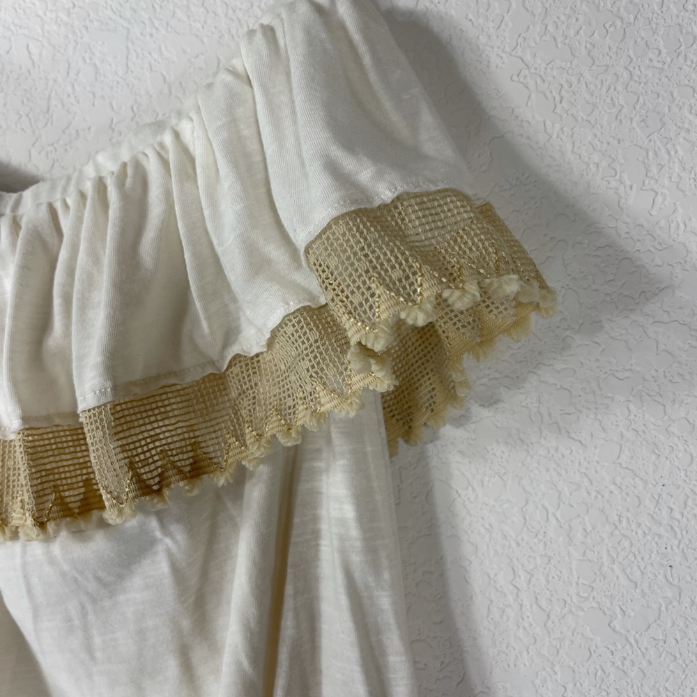 Free people laced ruffled crop tube top - Picture 3 of 8